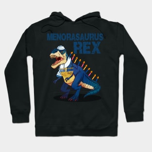 Menorasaurus Rex Saurus Menora Pun Hanukkah Hoodie